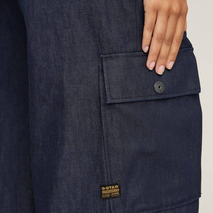 Mega Cargo Broek Denim
