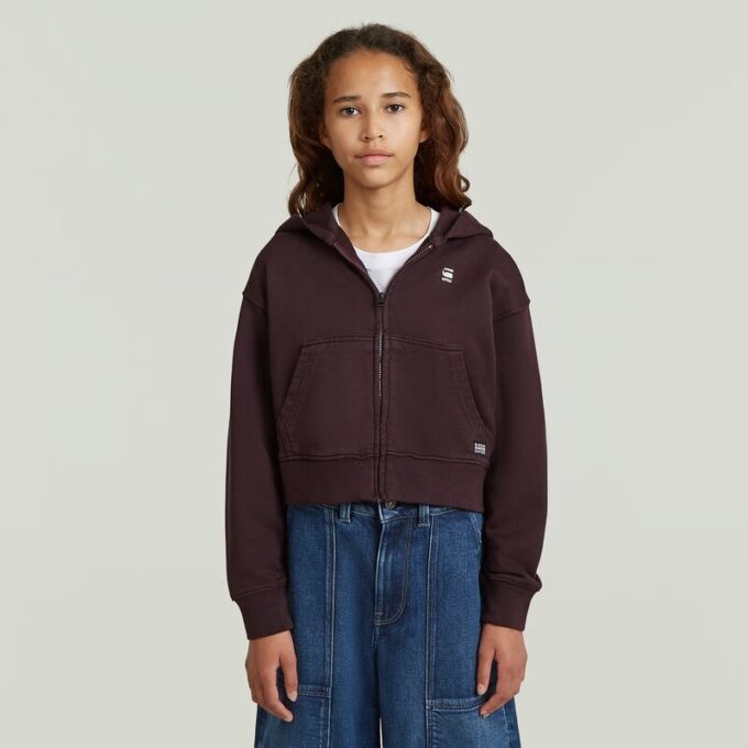Meisjes AR Hooded Zipp Cropped Cardigan