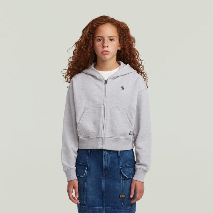 Meisjes AR Hooded Zipp Cropped Cardigan