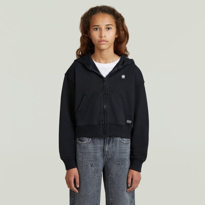 Meisjes AR Hooded Zipp Cropped Cardigan
