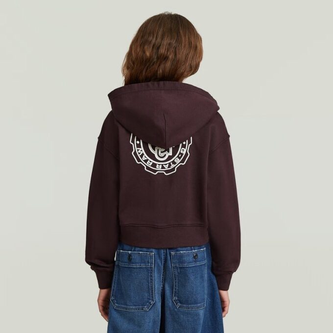 Meisjes AR Hooded Zipp Cropped Cardigan
