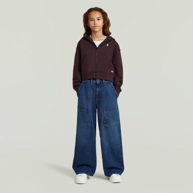 Meisjes AR Hooded Zipp Cropped Cardigan