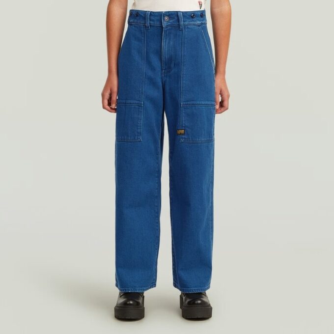 Meisjes Barrel Utility High Loose Jeans