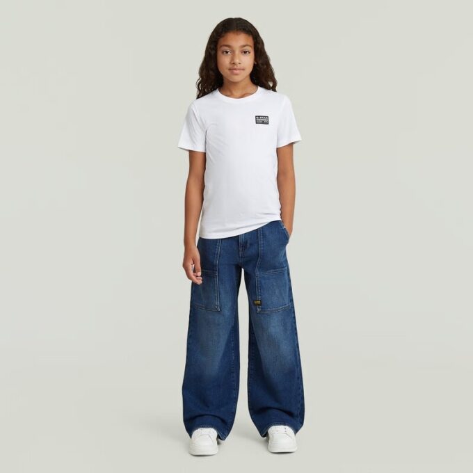 Meisjes Barrel Utility High Loose Jeans