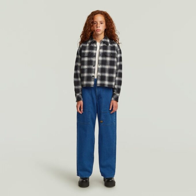 Meisjes Barrel Utility High Loose Jeans