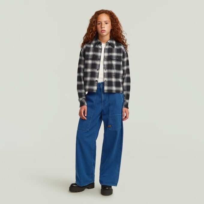 Meisjes Barrel Utility High Loose Jeans