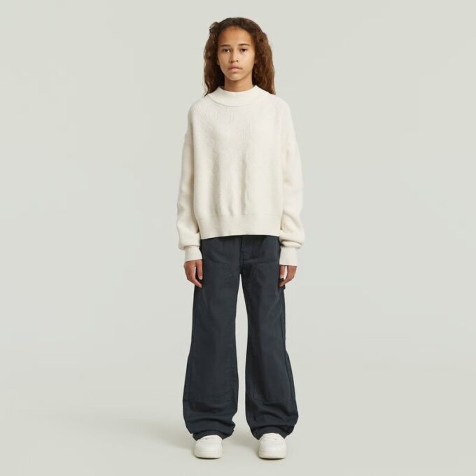 Meisjes Bowey 3D Carpenter Loose Pants Meisjes Bowey 3D Carpenter Loose Pants