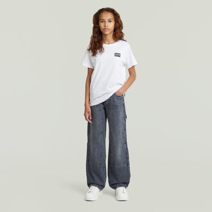 Meisjes Bowey 3D Carpenter Loose Pants Meisjes Bowey 3D Carpenter Loose Pants