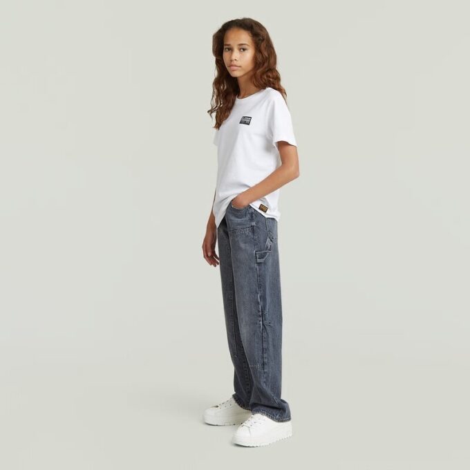 Meisjes Bowey 3D Carpenter Loose Pants Meisjes Bowey 3D Carpenter Loose Pants