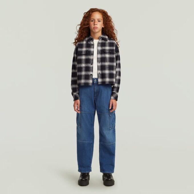 Meisjes Bowey 3D Extreme Cargo Loose Jeans Meisjes Bowey 3D Extreme Cargo Loose Jeans