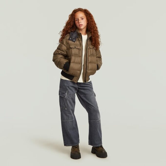 Meisjes Bowey 3D Extreme Cargo Loose Jeans Meisjes Bowey 3D Extreme Cargo Loose Jeans