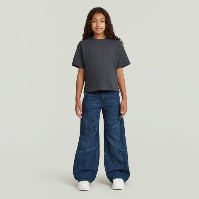 Meisjes Bowey 3D Extreme Carpenter Loose Jeans Meisjes Bowey 3D Extreme Carpenter Loose Jeans