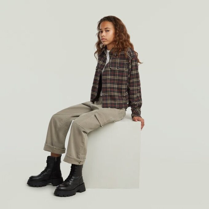 Meisjes Cargo 3D Boyfriend Pant Meisjes Cargo 3D Boyfriend Pant