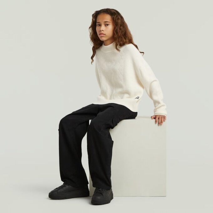 Meisjes Cargo 3D Boyfriend Pant Meisjes Cargo 3D Boyfriend Pant