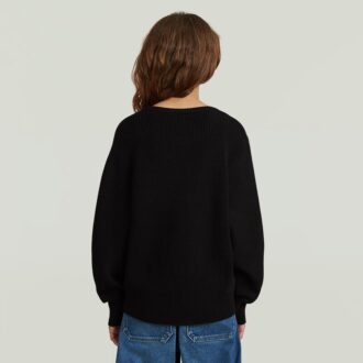 Meisjes cropped crew knit