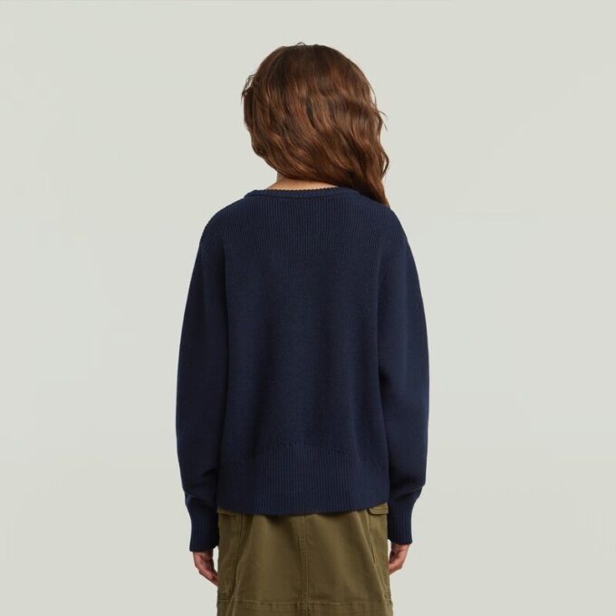 Meisjes cropped crew knit Meisjes cropped crew knit