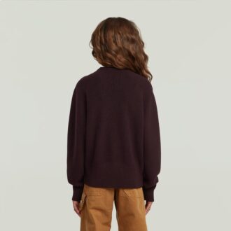 Meisjes cropped crew knit