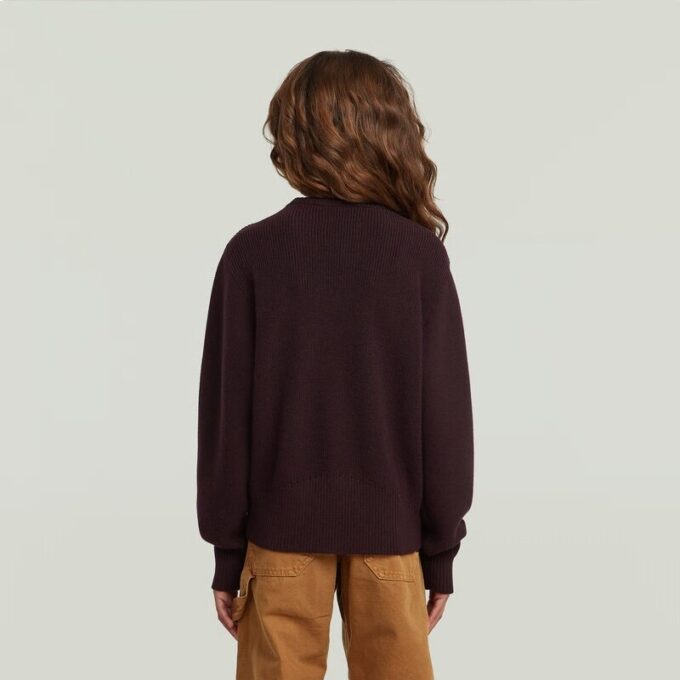 Meisjes cropped crew knit Meisjes cropped crew knit