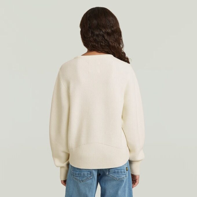 Meisjes cropped crew knit