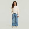 Meisjes cropped crew knit