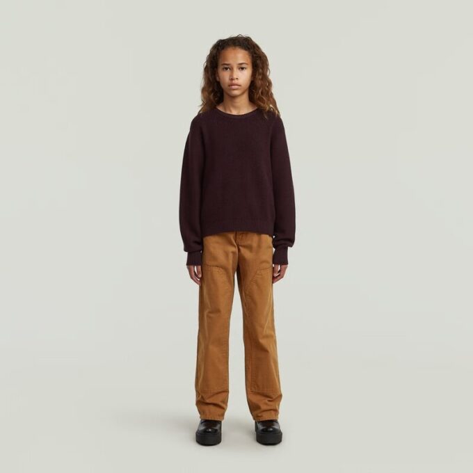 Meisjes cropped crew knit Meisjes cropped crew knit
