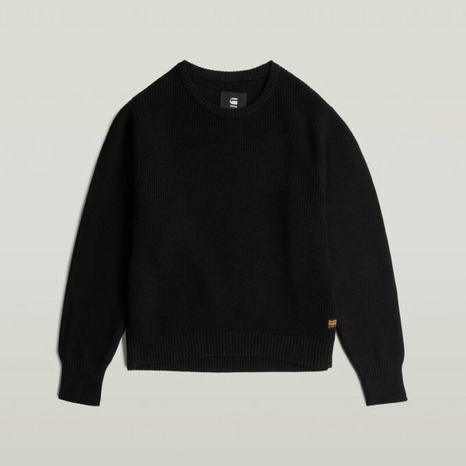 Meisjes cropped crew knit