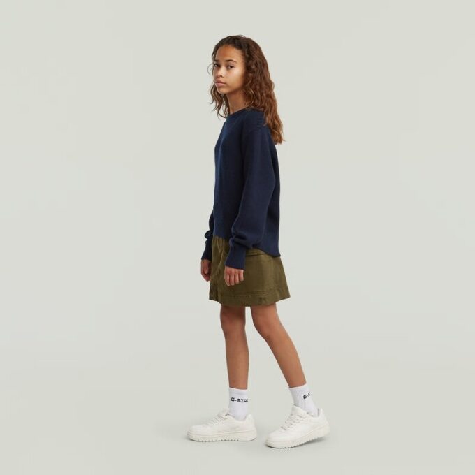 Meisjes cropped crew knit Meisjes cropped crew knit