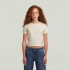 Meisjes cropped mini slim T-shirt