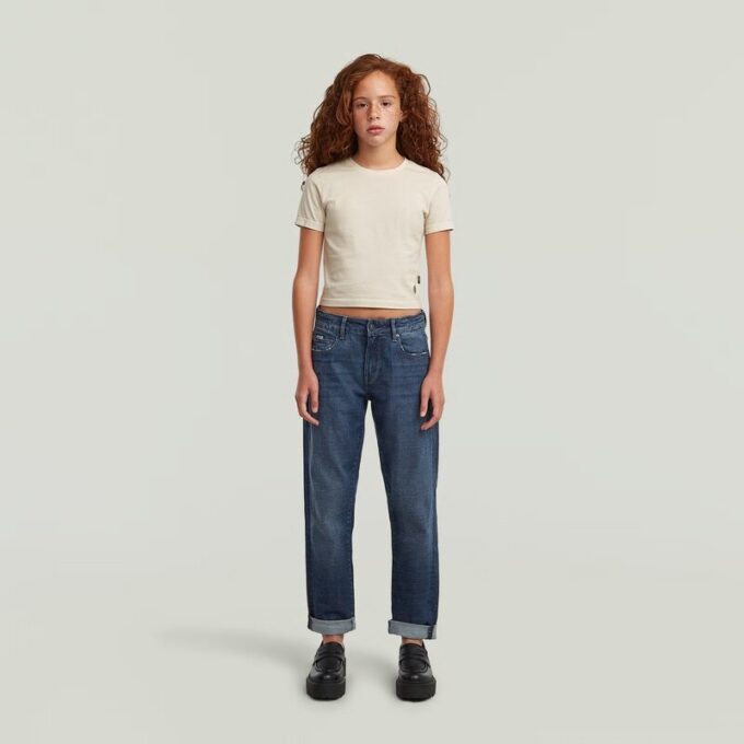 Meisjes cropped mini slim T-shirt