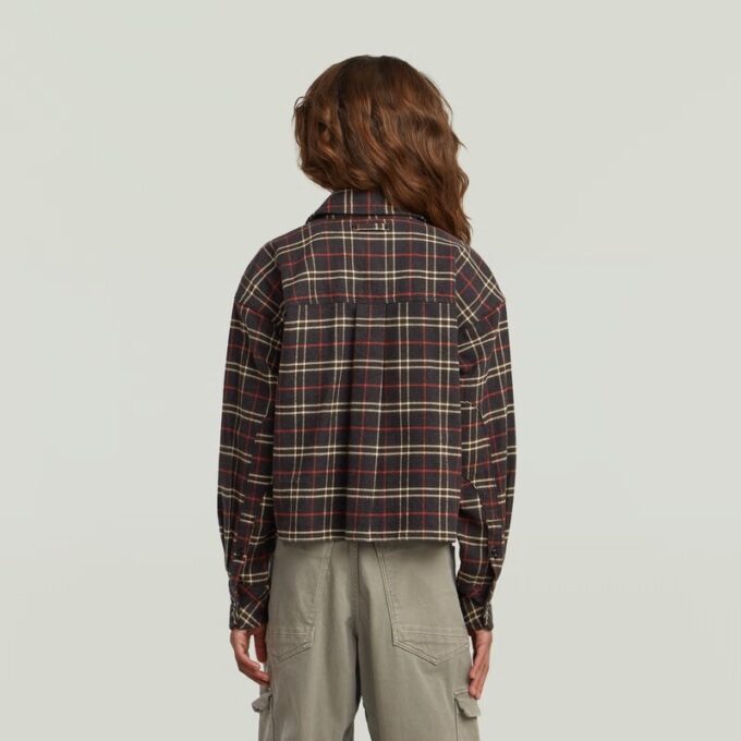 Meisjes cropped pocket shirt Meisjes cropped pocket shirt