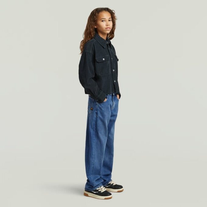 Meisjes cropped pocket shirt Meisjes cropped pocket shirt