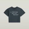 Meisjes cropped relaxed T-shirt