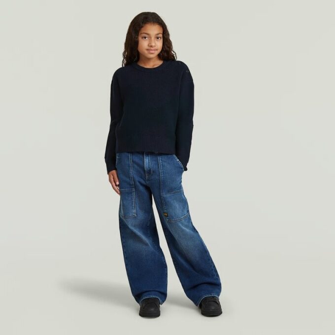 Meisjes Fisherman Crop Knit