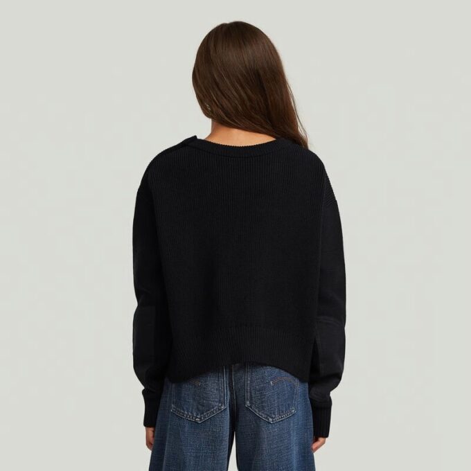 Meisjes Fisherman Crop Knit Cardigan