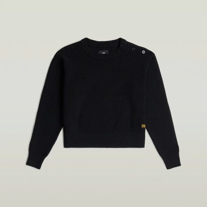 Meisjes Fisherman Crop Knit Cardigan