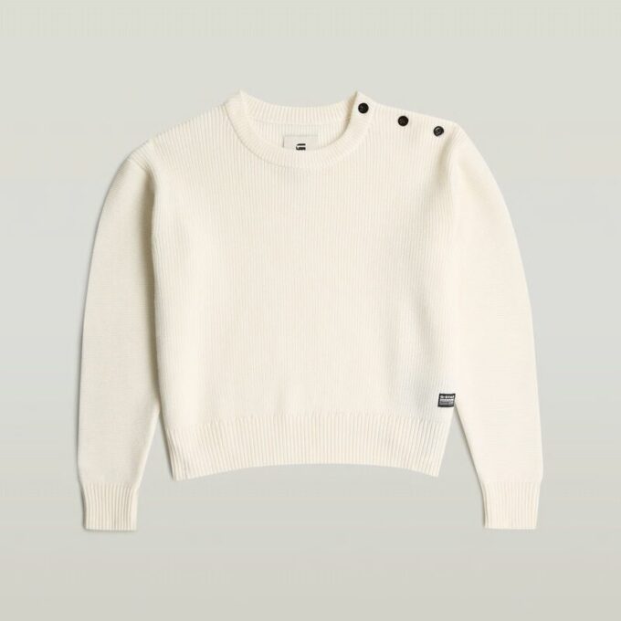Meisjes Fisherman Crop Knit Cardigan