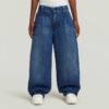 Meisjes geplooide barrel chino losse jeans Meisjes geplooide barrel chino losse jeans