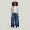 Meisjes geplooide barrel chino losse jeans Meisjes geplooide barrel chino losse jeans