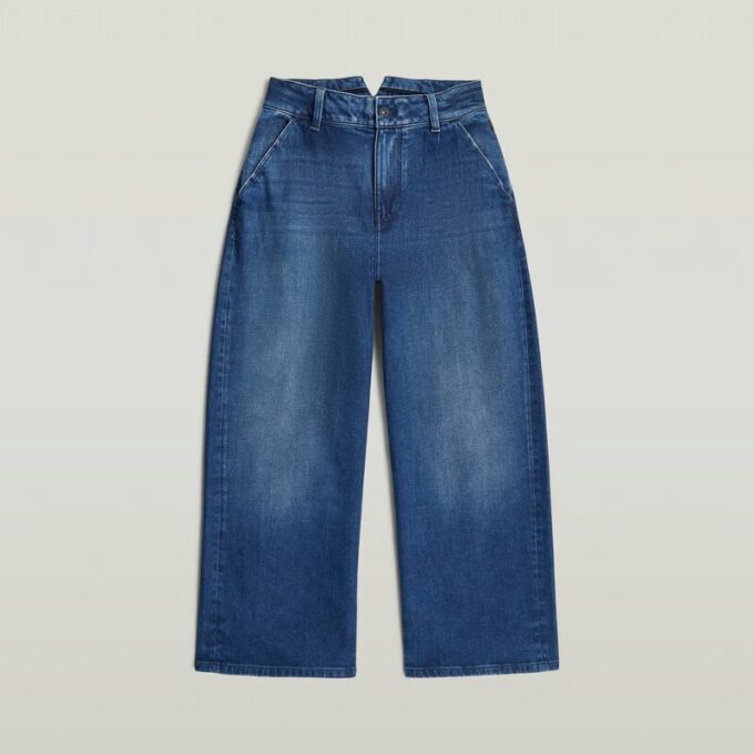 Meisjes geplooide barrel chino losse jeans Meisjes geplooide barrel chino losse jeans