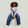 Meisjes geplooide barrel chino losse jeans Meisjes geplooide barrel chino losse jeans