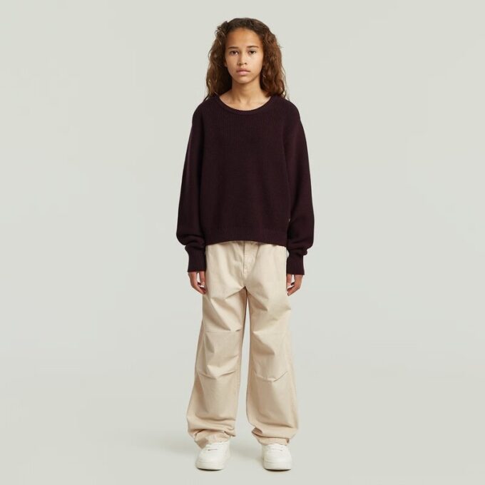 Meisjes gezellige natuurlijke broek Meisjes gezellige natuurlijke broek