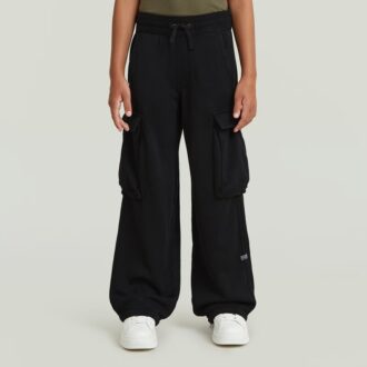 Meisjes hoge taille cargo joggingbroek