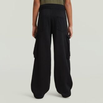 Meisjes hoge taille cargo joggingbroek