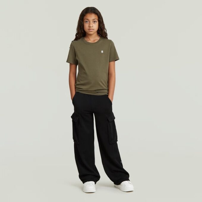 Meisjes hoge taille cargo joggingbroek Meisjes hoge taille cargo joggingbroek