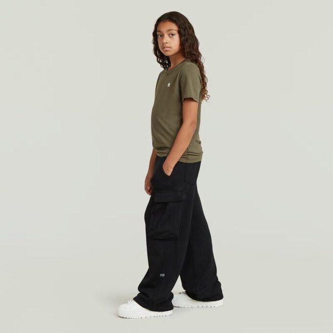 Meisjes hoge taille cargo joggingbroek Meisjes hoge taille cargo joggingbroek