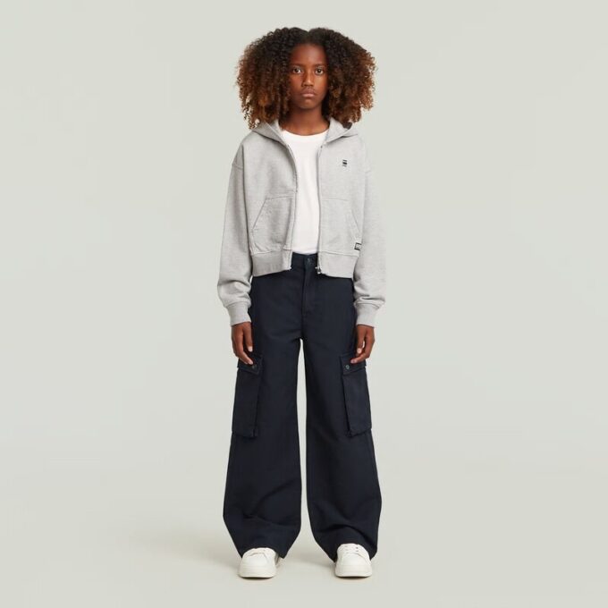 Meisjes hoge taille cargobroek Meisjes hoge taille cargobroek