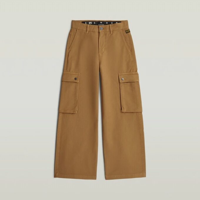 Meisjes hoge taille cargobroek Meisjes hoge taille cargobroek