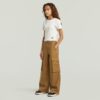 Meisjes hoge taille cargobroek Meisjes hoge taille cargobroek