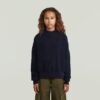 Meisjes moderne kabelgebreide cardigan Meisjes moderne kabelgebreide cardigan
