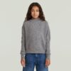 Meisjes moderne kabelgebreide cardigan Meisjes moderne kabelgebreide cardigan